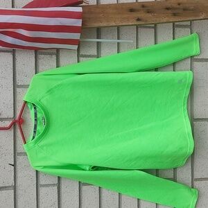 Vibrant Green Long Sleeve Kids Tee